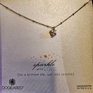 Dogeared sterling wrapped heart necklace